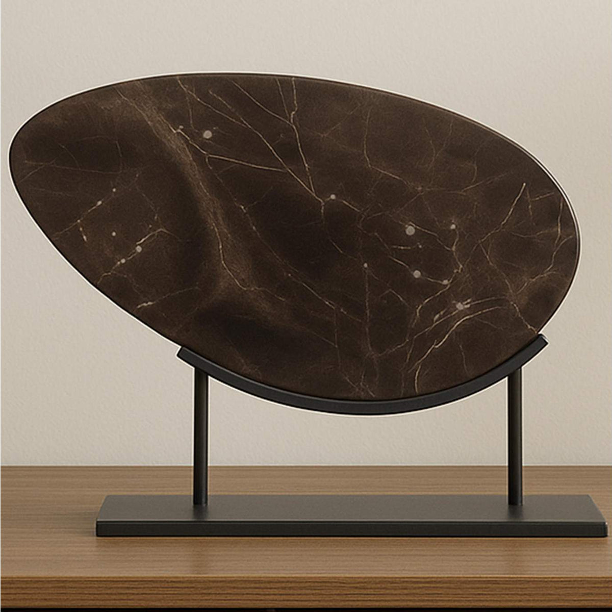 PJ-1025-20 Galen Sculpture Saint Laurent Brown Marble