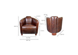 PK-1000-20 Salzburg Club Chair Dark Brown Leather