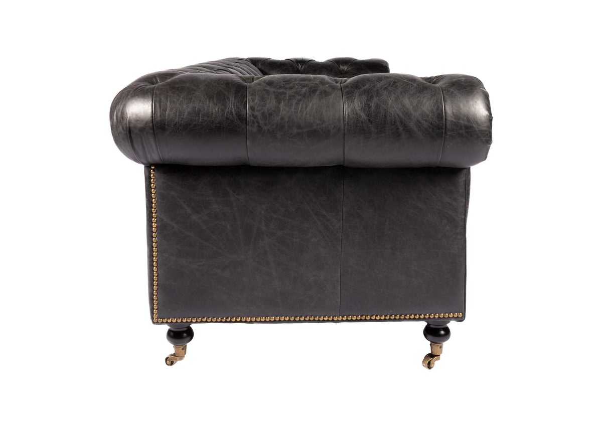 PK-1007-02 Birmingham Sofa Black Leather