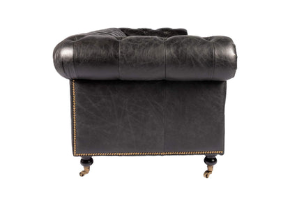 PK-1007-02 Birmingham Sofa Black Leather