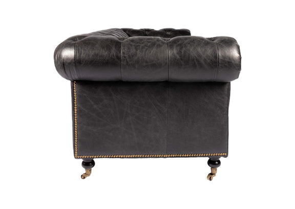 PK-1007-02 Birmingham Sofa Black Leather