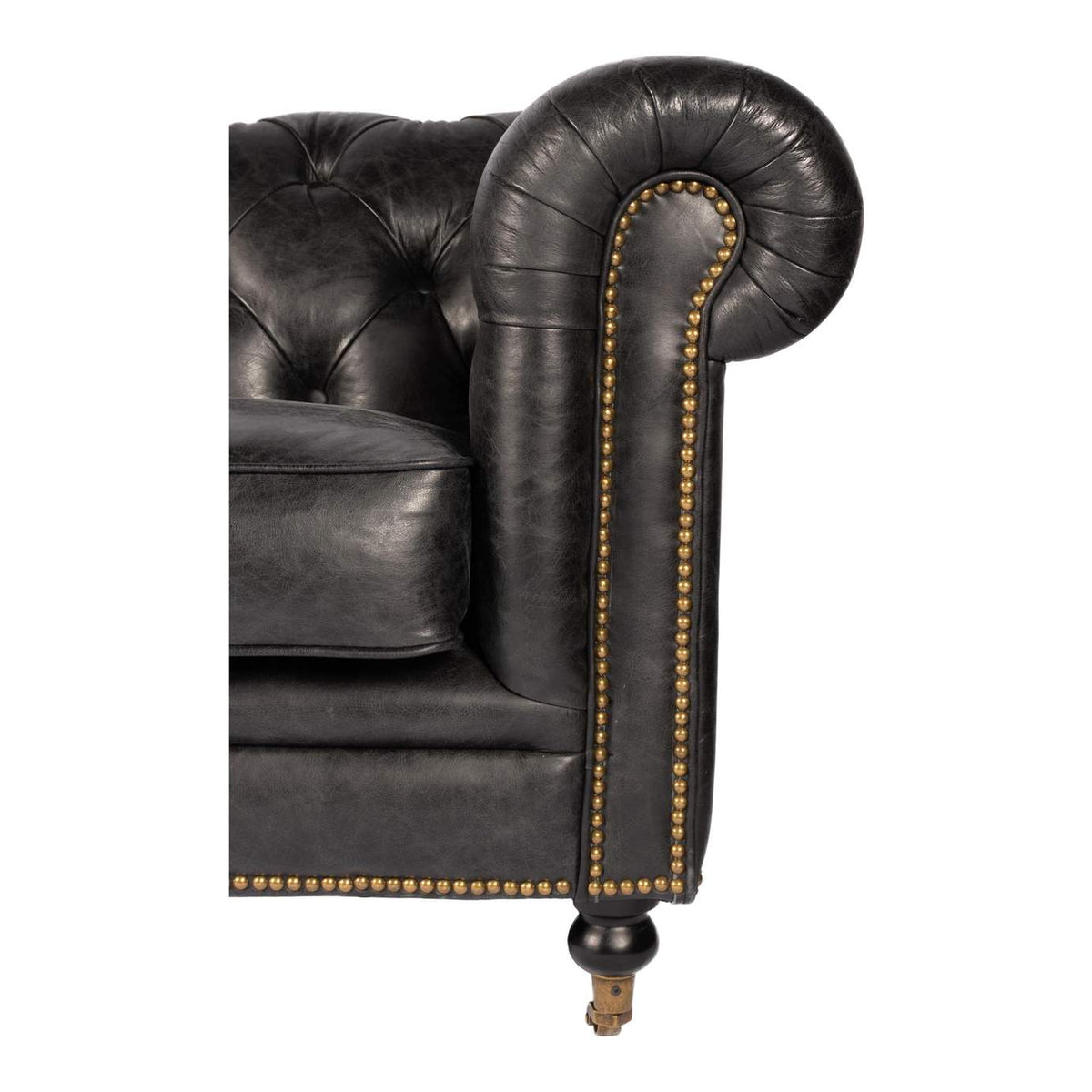 PK-1007-02 Birmingham Sofa Black Leather