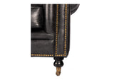 PK-1007-02 Birmingham Sofa Black Leather