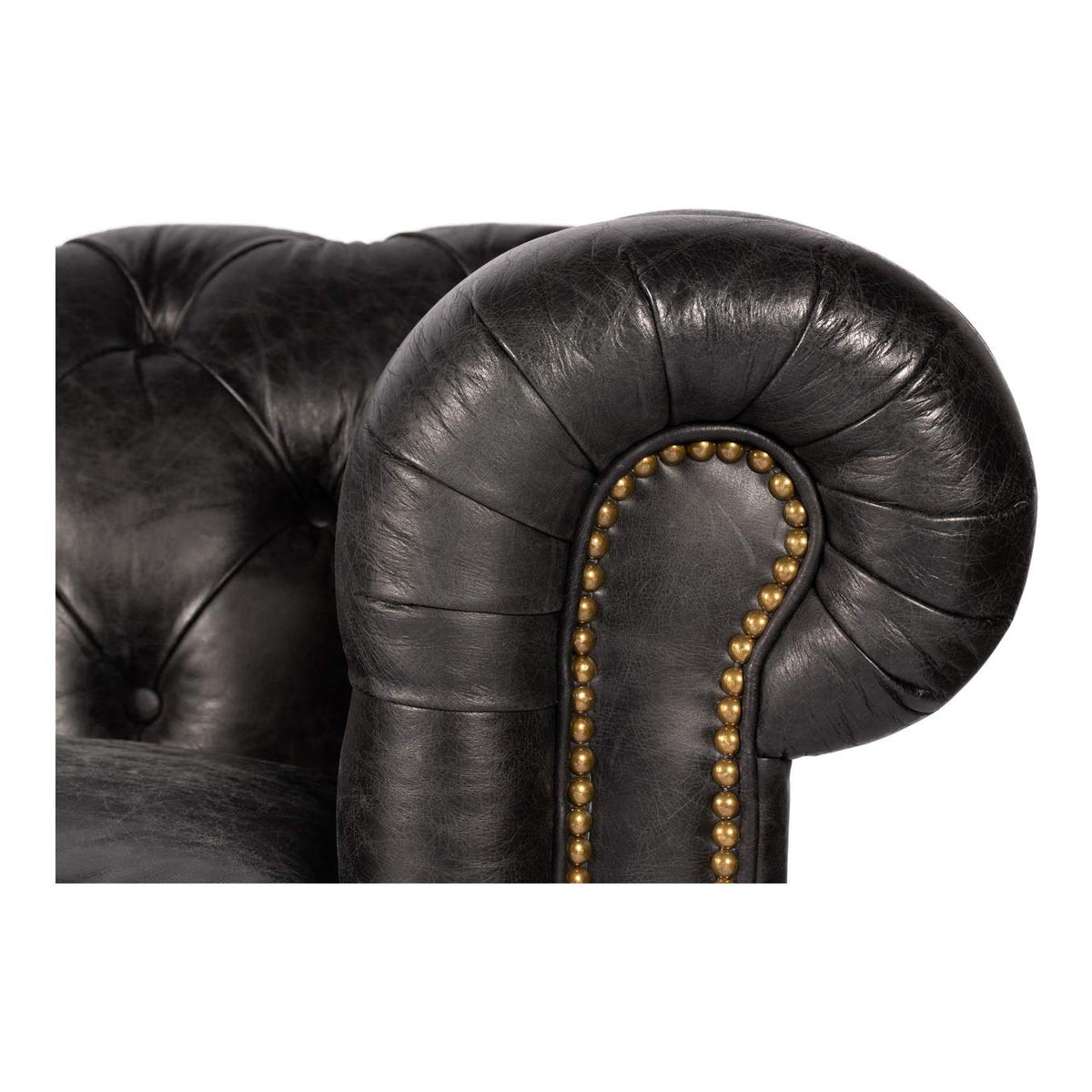 PK-1007-02 Birmingham Sofa Black Leather