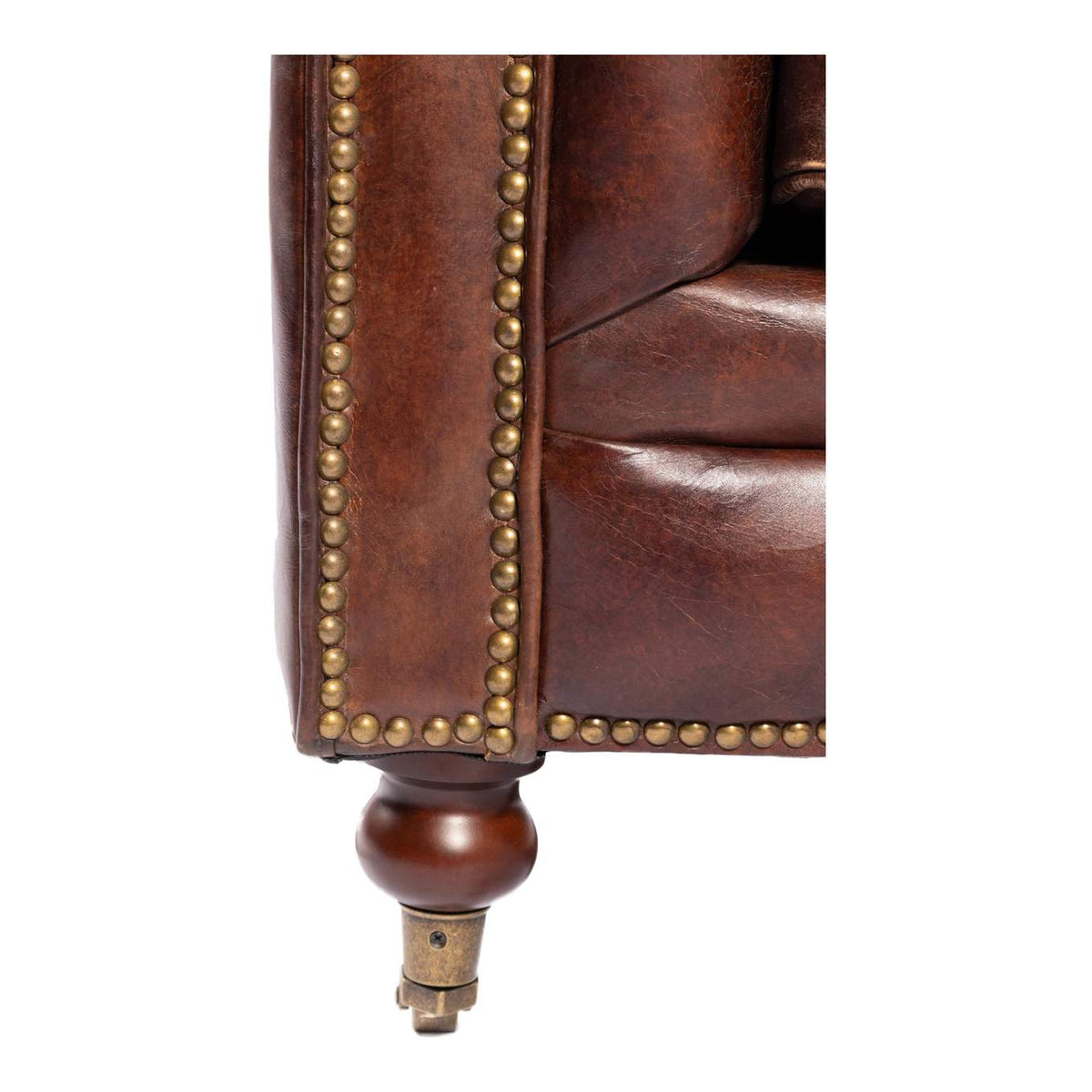 PK-1007-20 Birmingham Sofa Dark Brown Leather