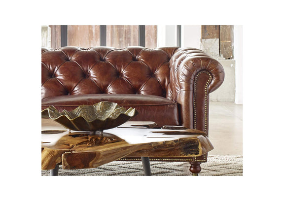 PK-1007-20 Birmingham Sofa Dark Brown Leather