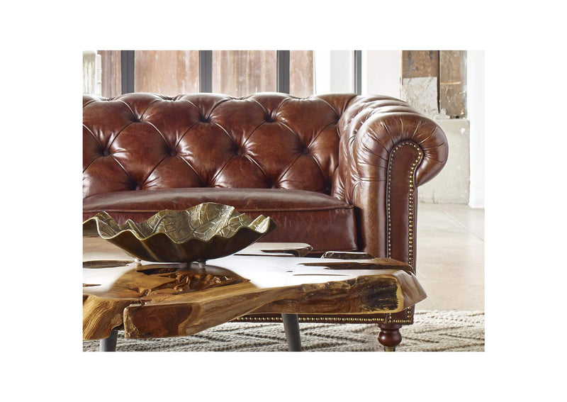 PK-1007-20 Birmingham Sofa Dark Brown Leather
