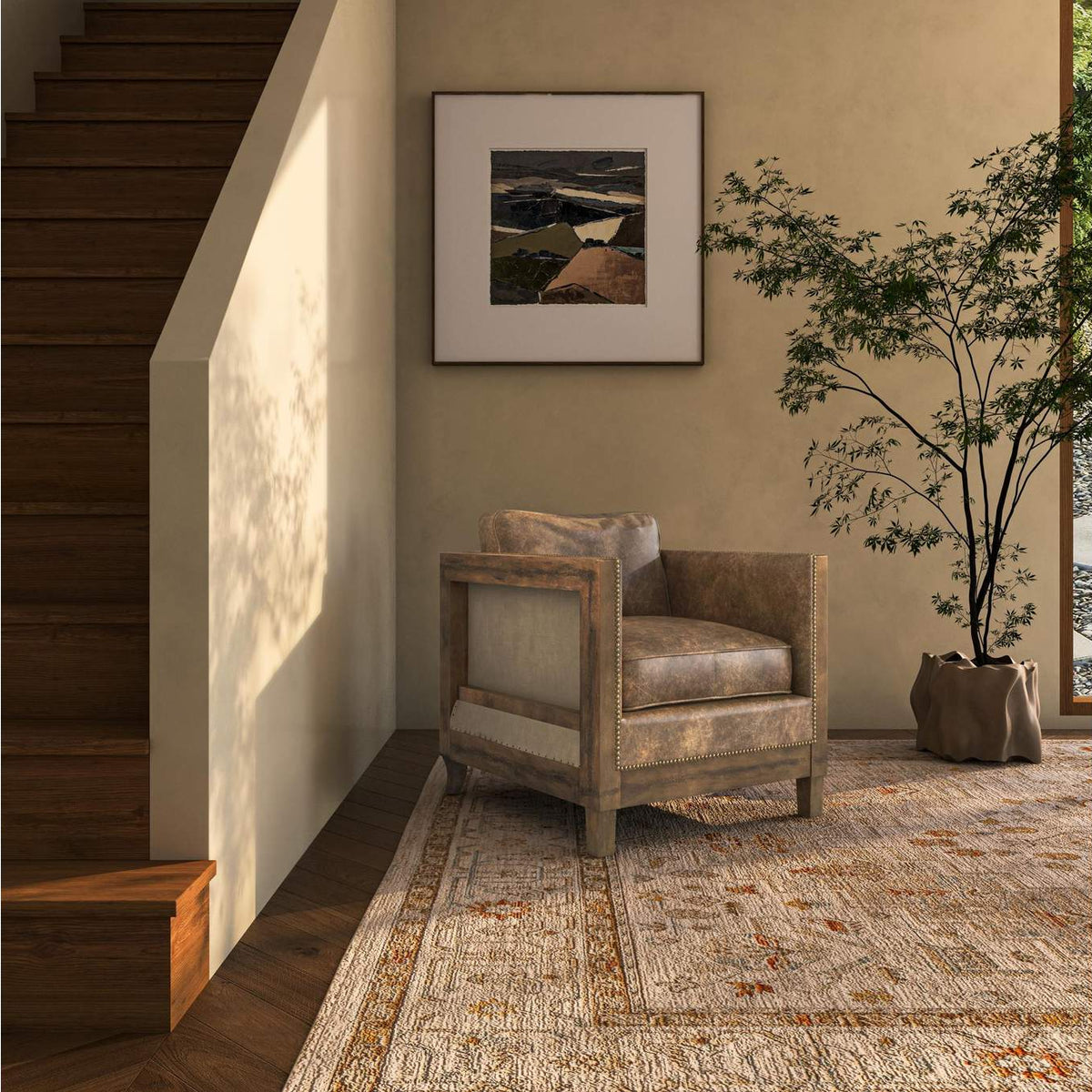 PK-1030-03 Darlington Club Chair Light Brown