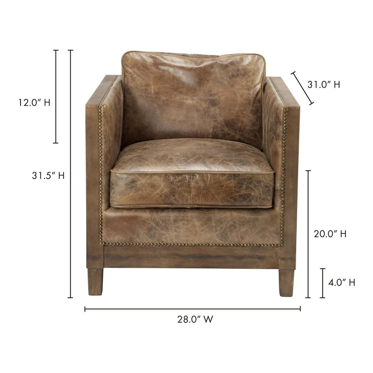 PK-1030-03 Darlington Club Chair Light Brown