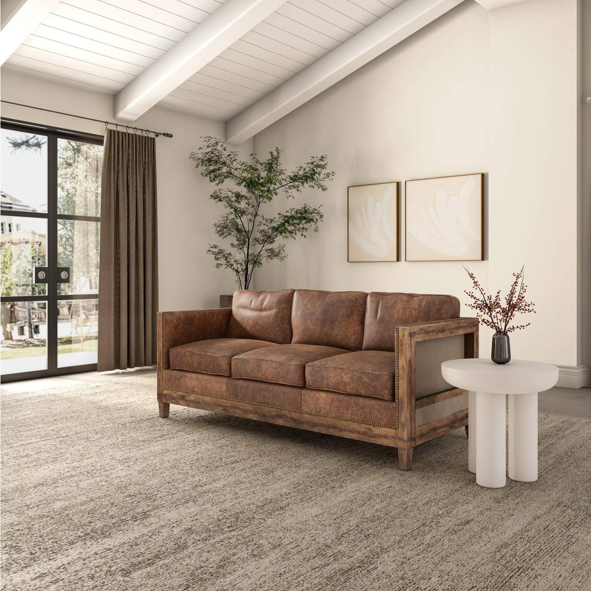 PK-1031-03 Darlington Sofa Light Brown