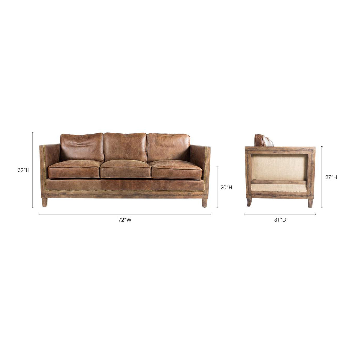 PK-1031-03 Darlington Sofa Light Brown