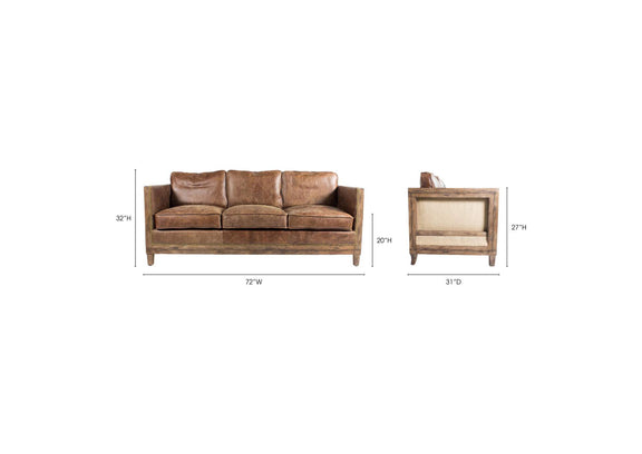 PK-1031-03 Darlington Sofa Light Brown