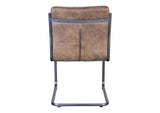 PK-1043-03 Ansel Dining Chair Grazed Brown Leather - Set Of Two