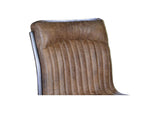 PK-1043-03 Ansel Dining Chair Grazed Brown Leather - Set Of Two
