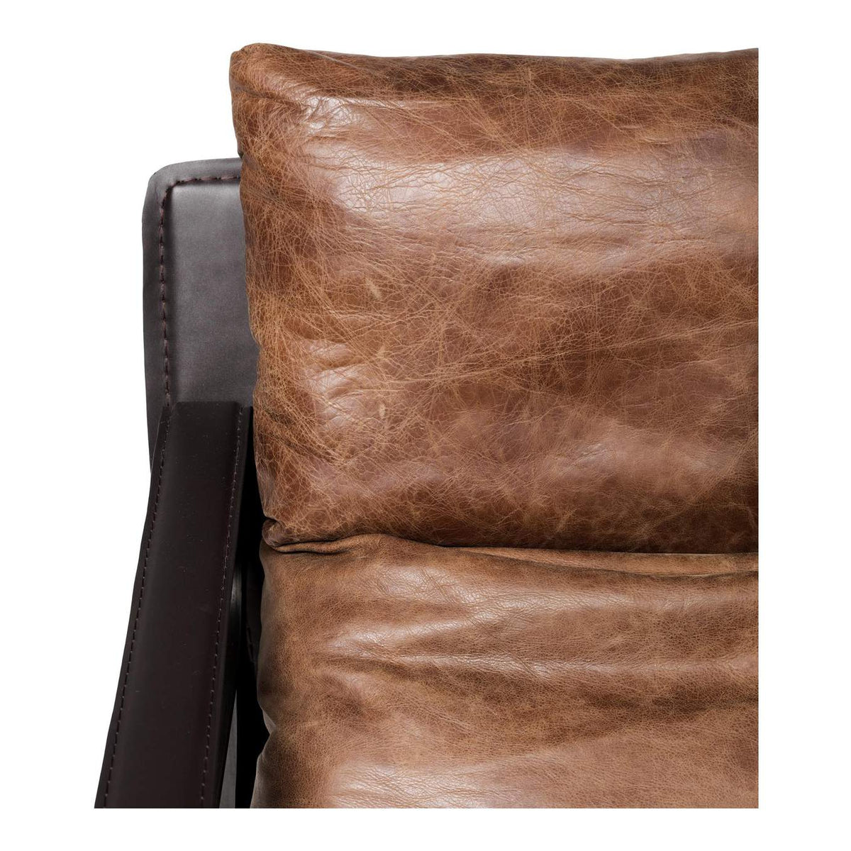 PK-1044-14 Connor Club Chair Open Road Brown Leather