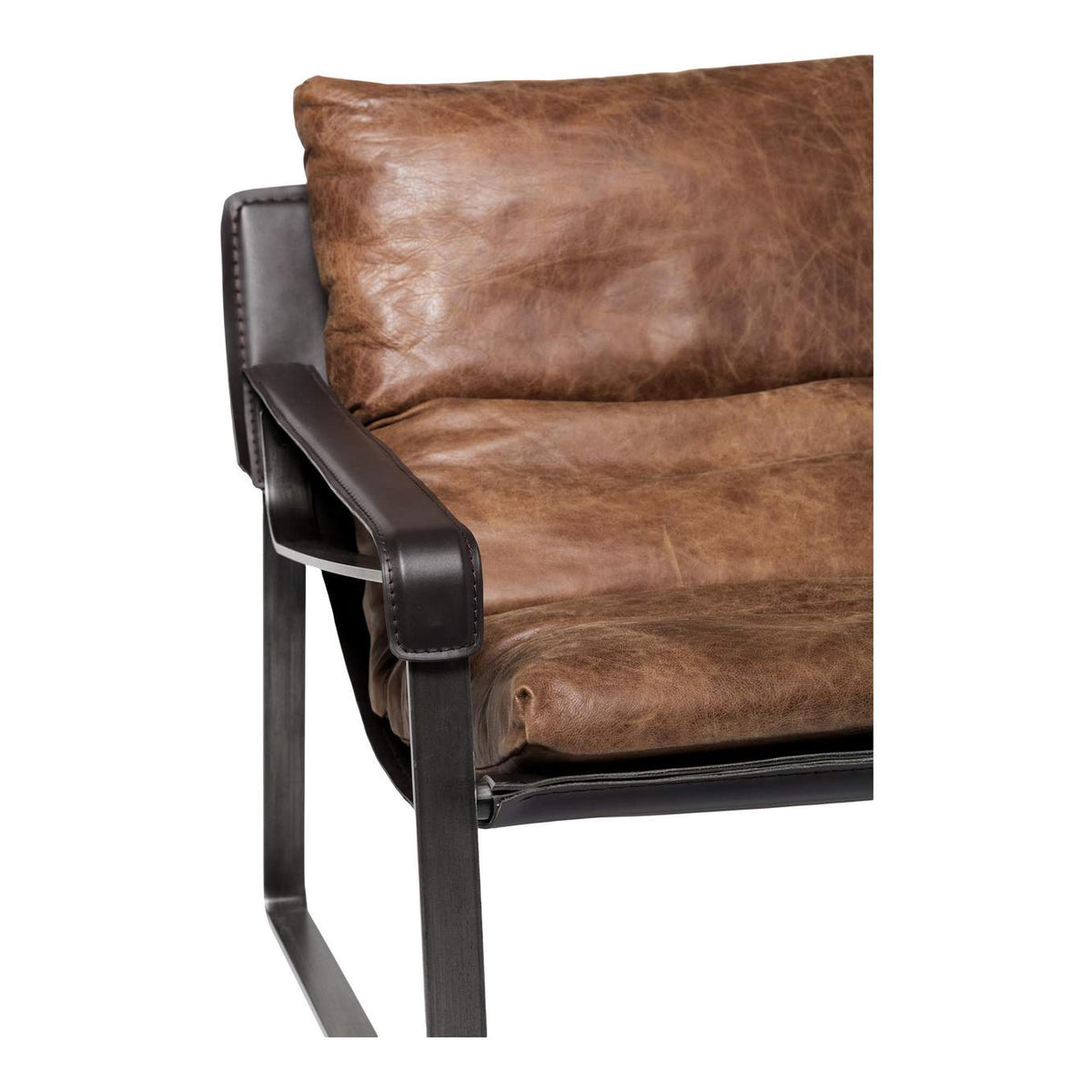 PK-1044-14 Connor Club Chair Open Road Brown Leather