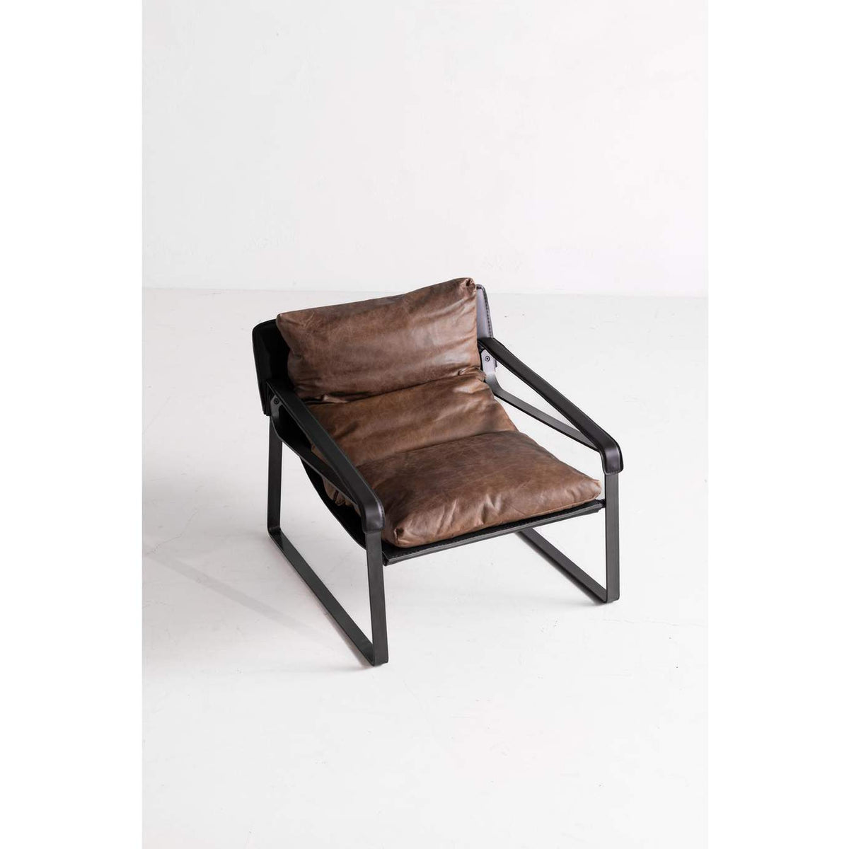 PK-1044-14 Connor Club Chair Open Road Brown Leather