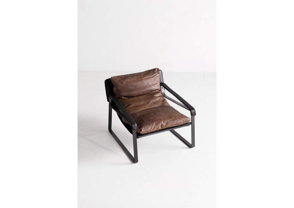 PK-1044-14 Connor Club Chair Open Road Brown Leather