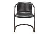 PK-1059-02 Freeman Dining Chair Onyx Black Leather - Set Of Two