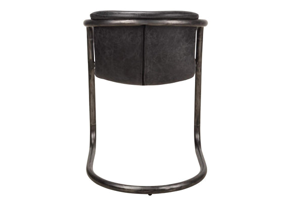 PK-1059-02 Freeman Dining Chair Onyx Black Leather - Set Of Two
