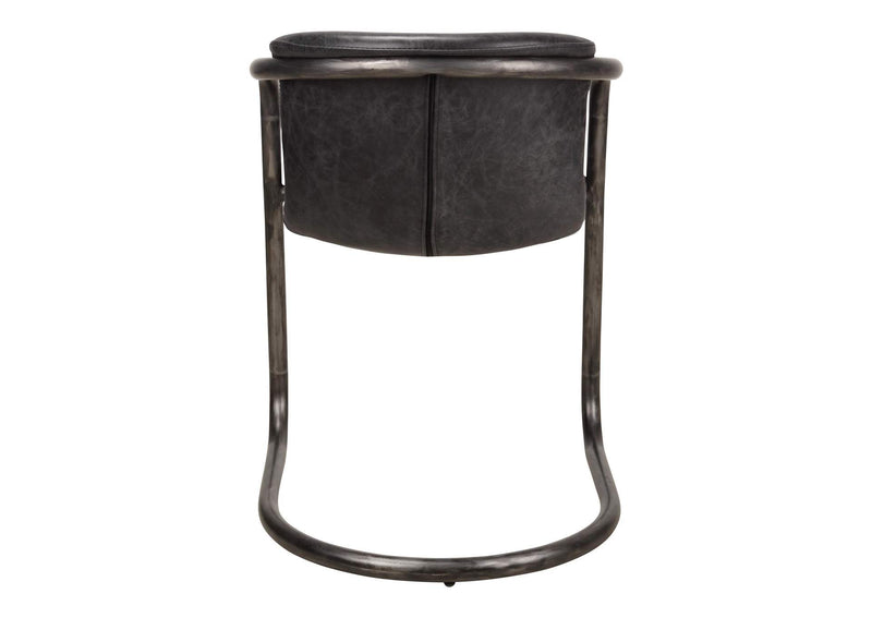 PK-1059-02 Freeman Dining Chair Onyx Black Leather - Set Of Two