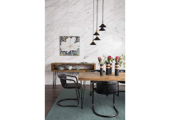 PK-1059-02 Freeman Dining Chair Onyx Black Leather - Set Of Two