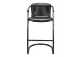 PK-1060-02 Freeman Barstool Onyx Black Leather - Set Of Two
