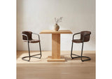 PK-1060-03 Freeman Barstool Grazed Brown Leather - Set Of Two