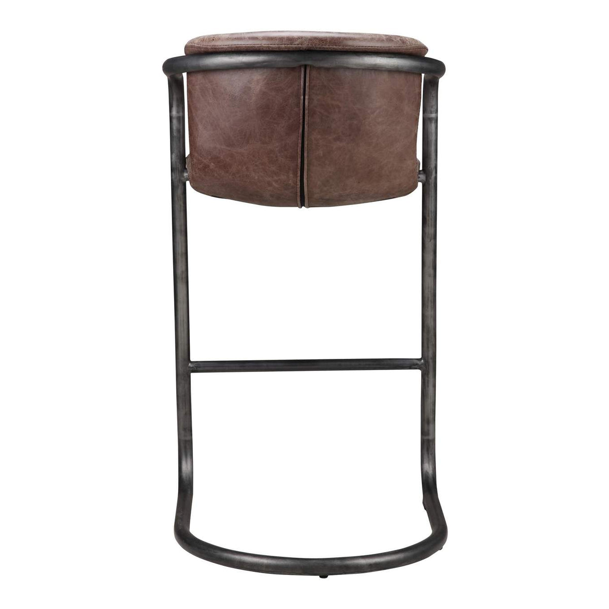 PK-1060-03 Freeman Barstool Grazed Brown Leather - Set Of Two