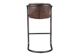 PK-1060-03 Freeman Barstool Grazed Brown Leather - Set Of Two