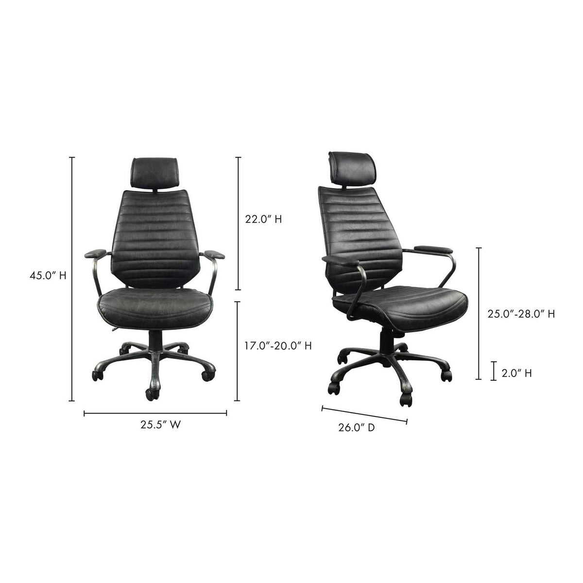 PK-1081-02 Executive Office Chair Black