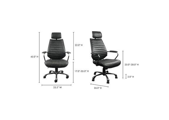 PK-1081-02 Executive Office Chair Black