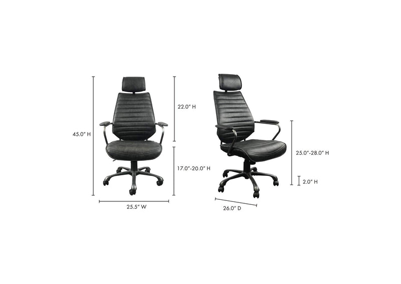 PK-1081-02 Executive Office Chair Black