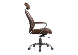 PK-1081-20 Executive Office Chair Dark Brown Leather
