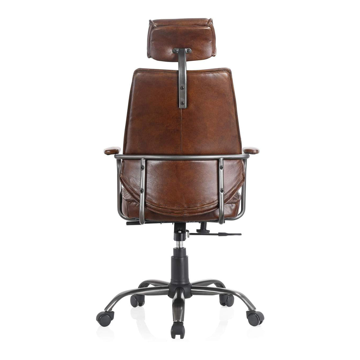 PK-1081-20 Executive Office Chair Dark Brown Leather
