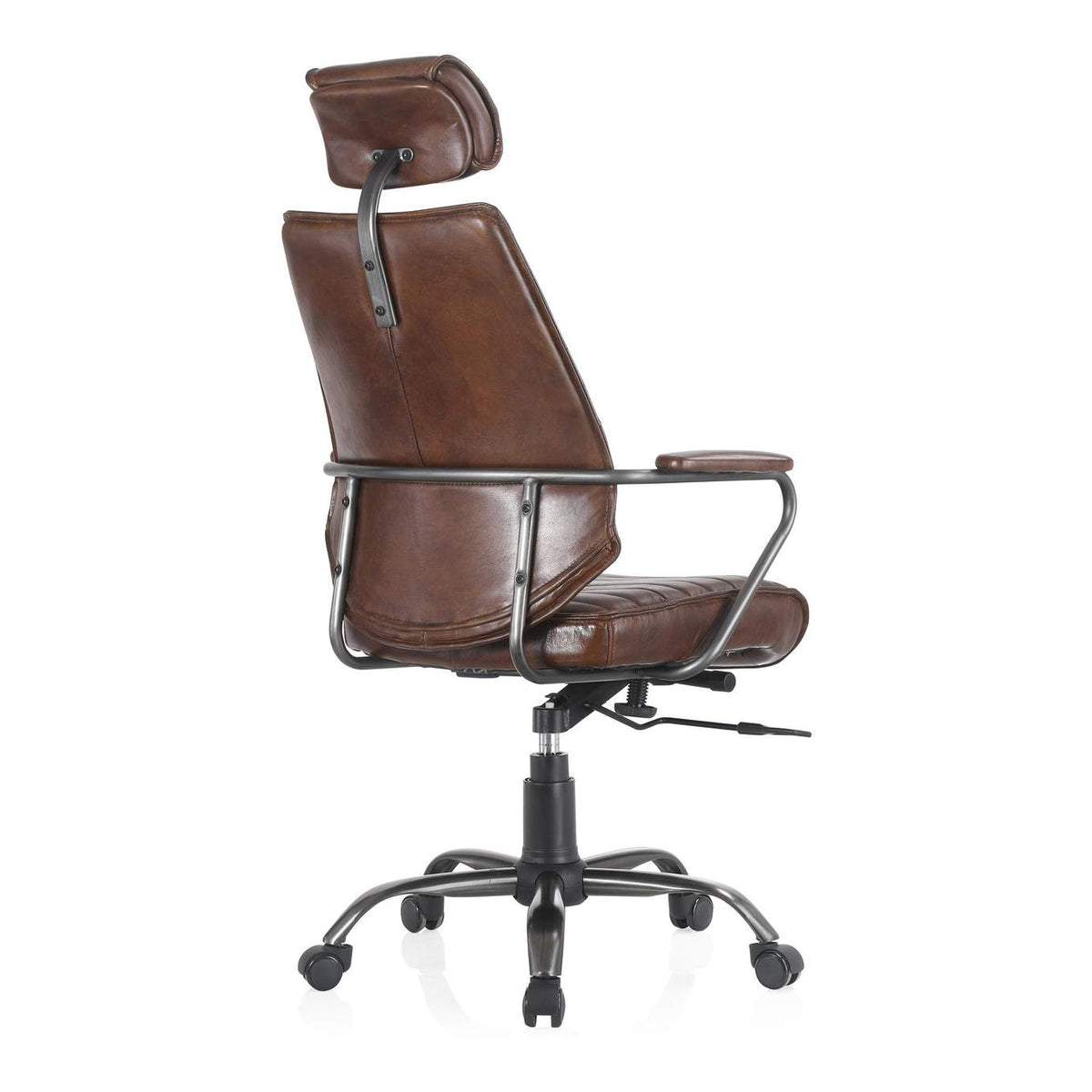 PK-1081-20 Executive Office Chair Dark Brown Leather