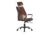 PK-1081-20 Executive Office Chair Dark Brown Leather