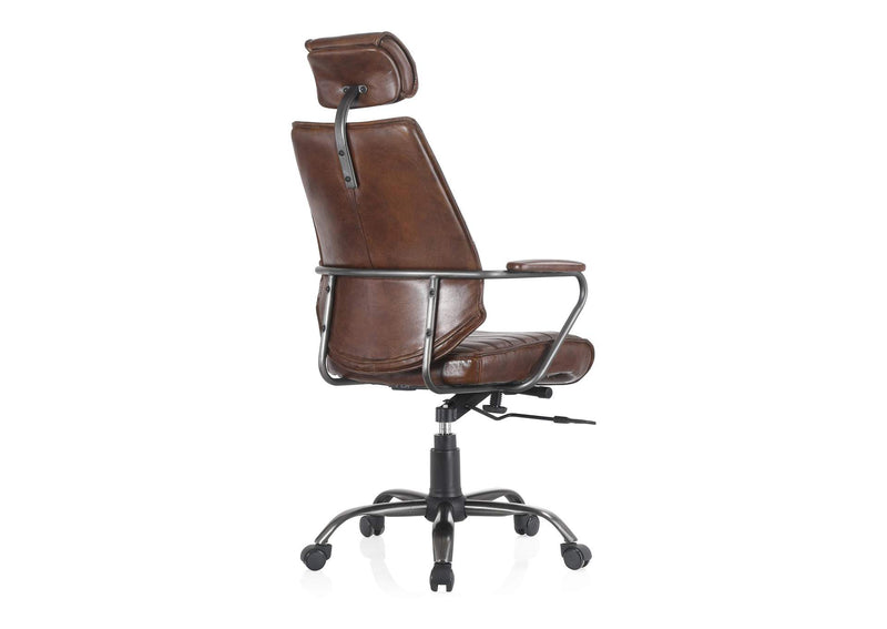 PK-1081-20 Executive Office Chair Dark Brown Leather