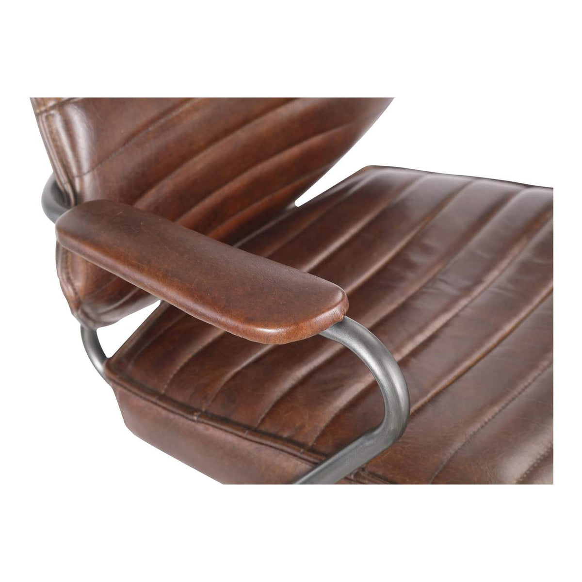 PK-1081-20 Executive Office Chair Dark Brown Leather
