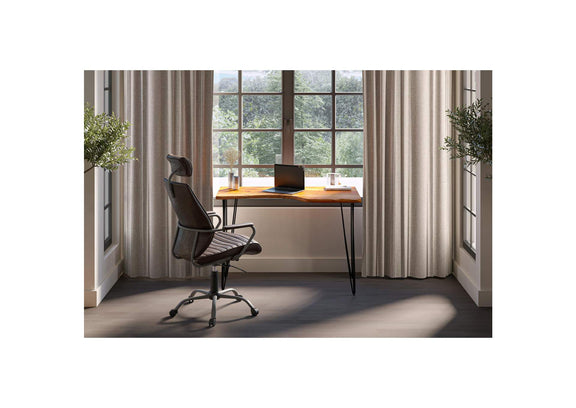 PK-1081-20 Executive Office Chair Dark Brown Leather