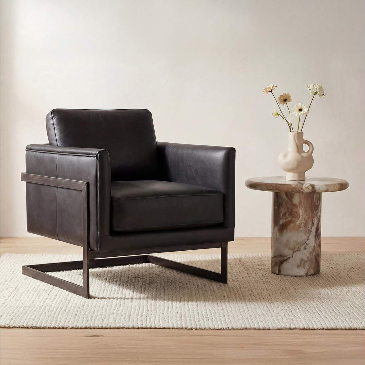 PK-1082-02 Luxley Club Chair Black