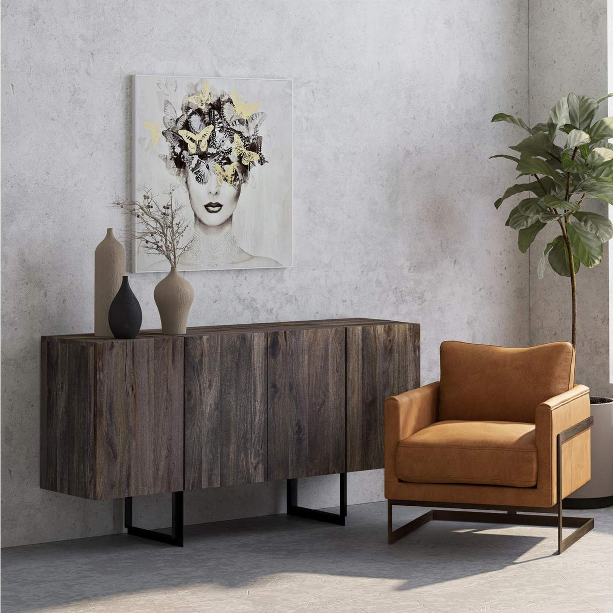 PK-1082-14 Luxley Club Chair Brown