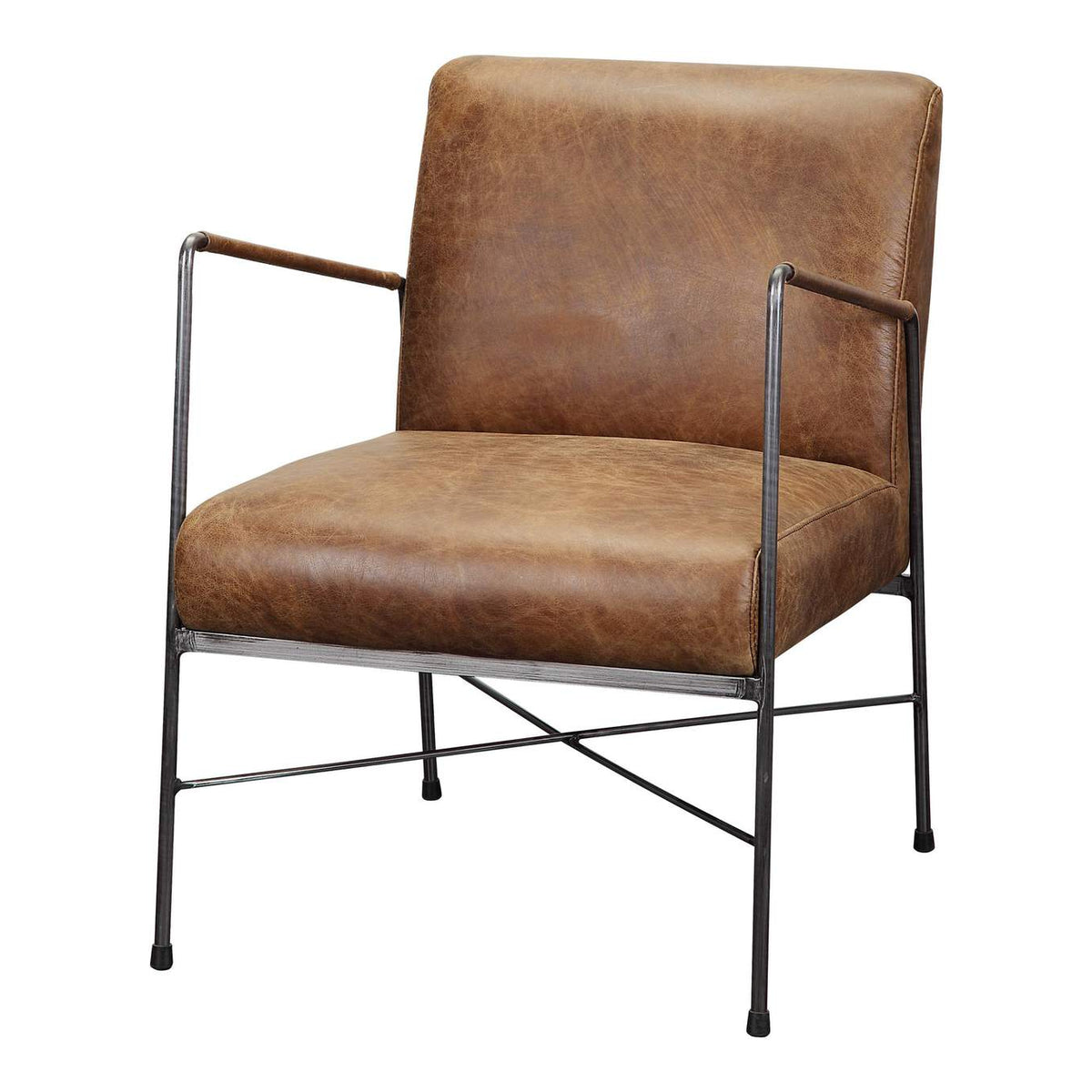PK-1089-14 Dagwood Leather Armchair Open Road Brown