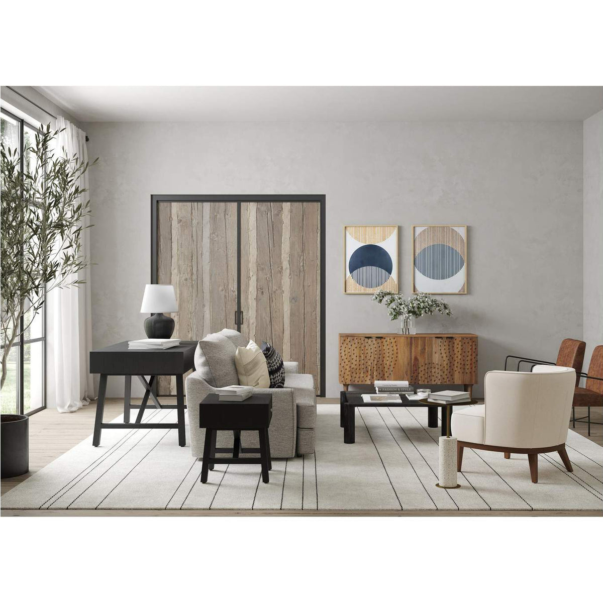 PK-1089-14 Dagwood Leather Armchair Open Road Brown