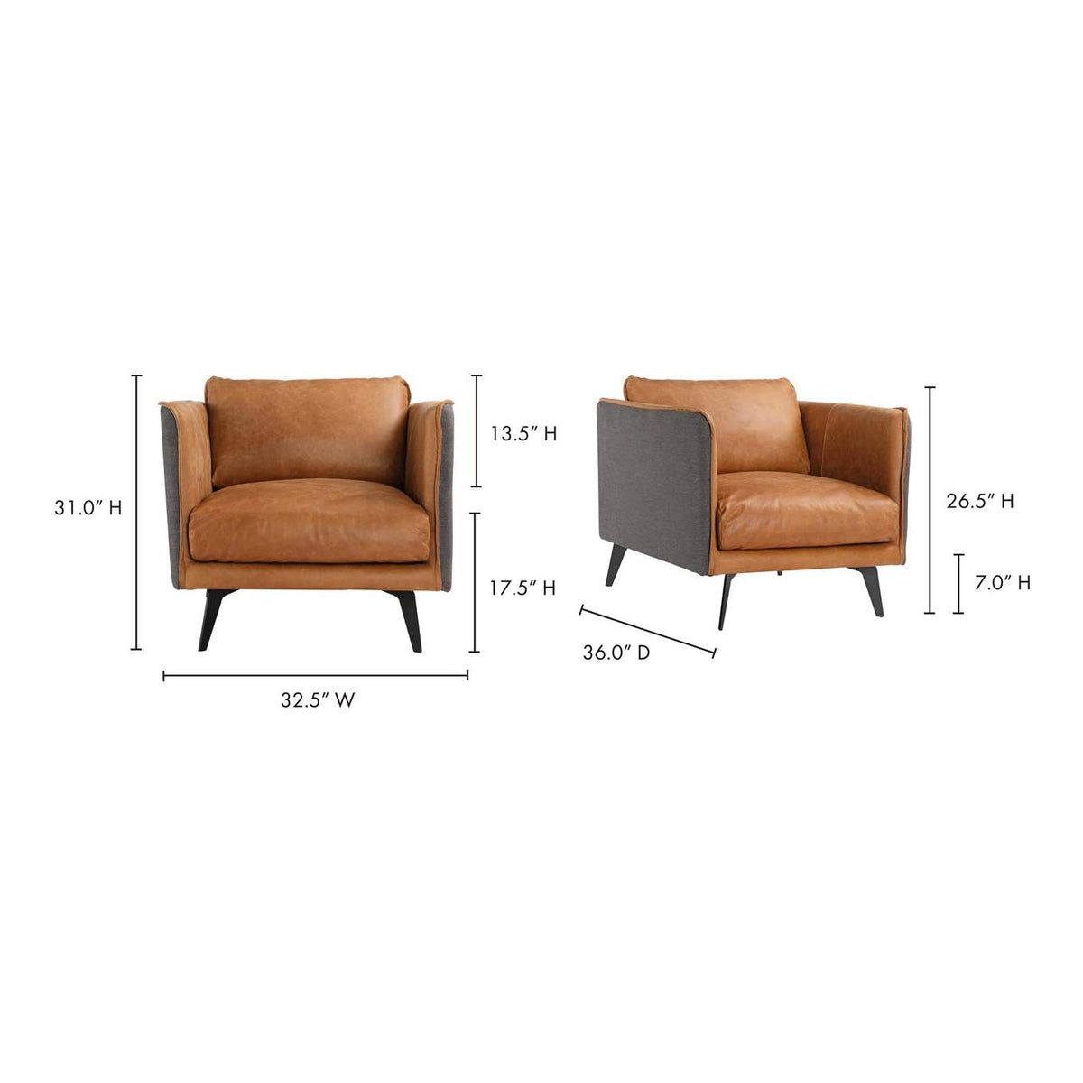 PK-1096-23 Messina Leather Armchair