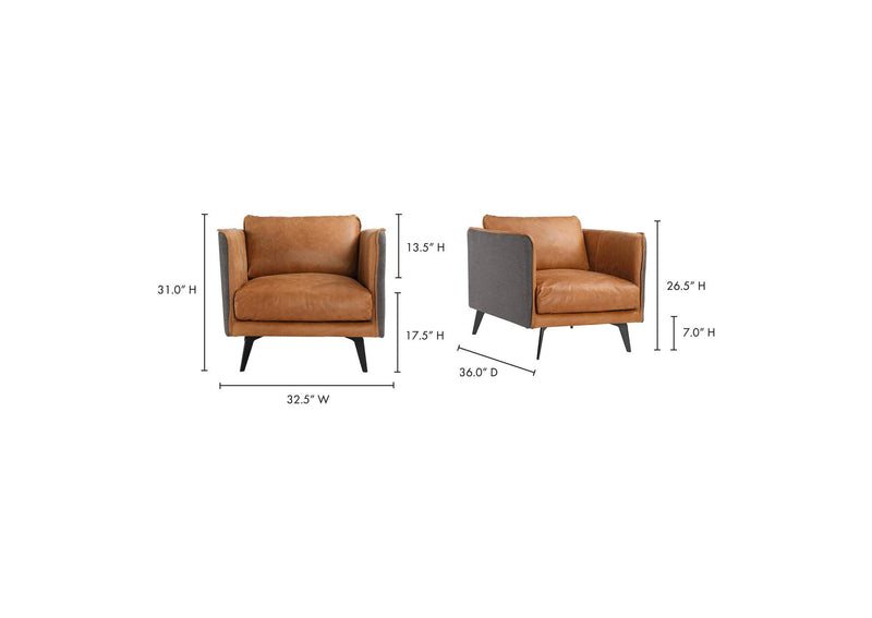 PK-1096-23 Messina Leather Armchair