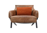 PK-1103-14 Amos Leather Accent Chair Open Road Brown