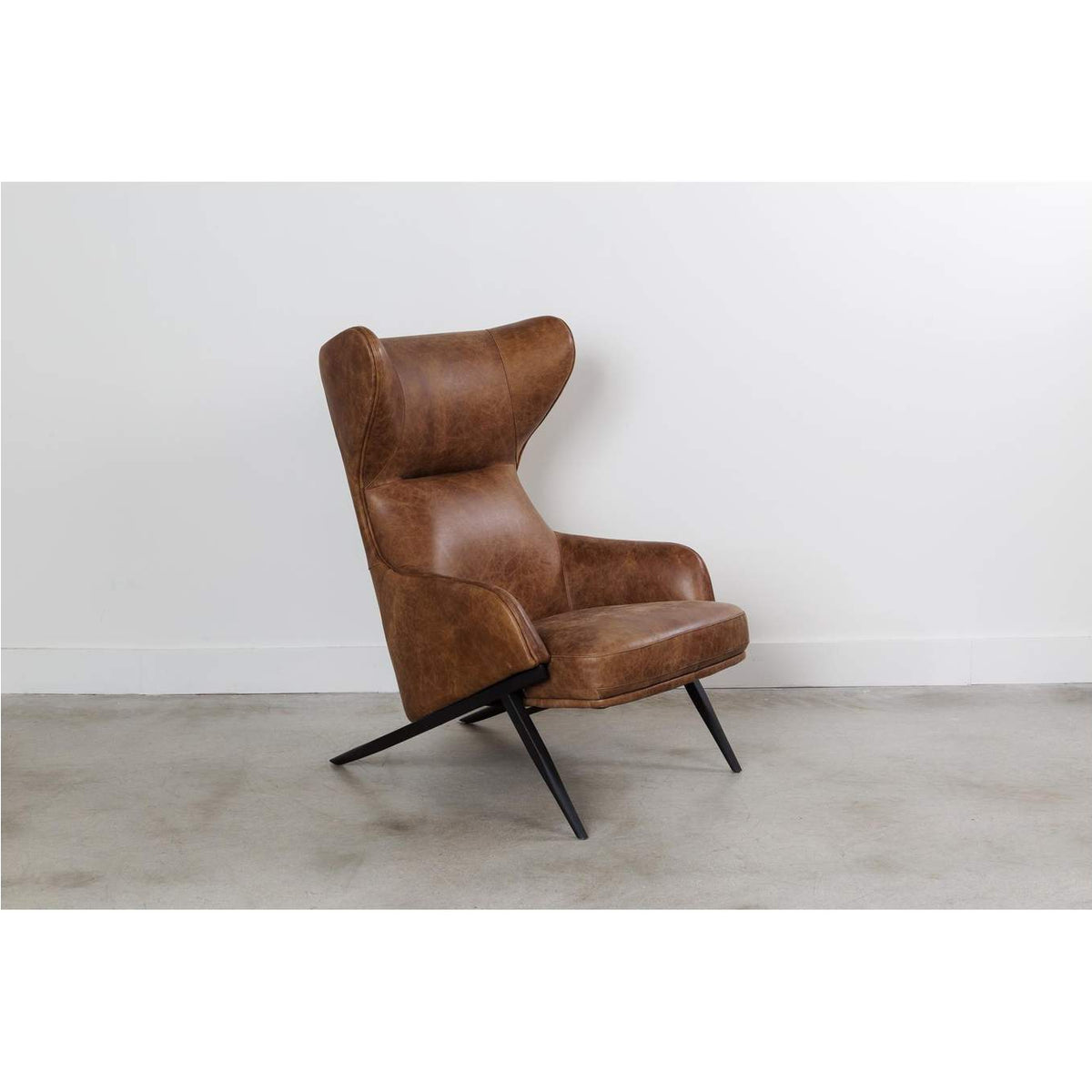 PK-1103-14 Amos Leather Accent Chair Open Road Brown