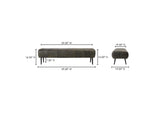PK-1105-16 Endora Bench Charred Olive