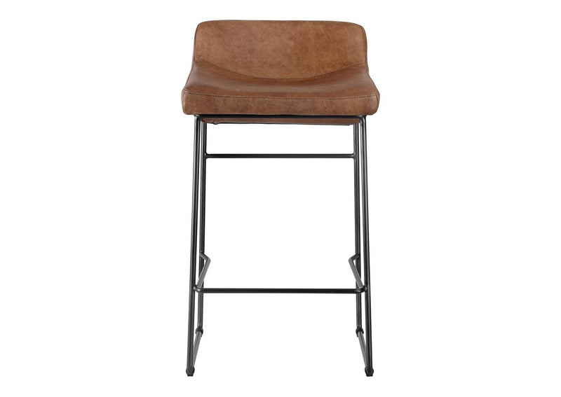 PK-1106-14 Starlet Counter Stool Open Road Brown Leather - Set Of Two